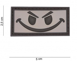 Gumiran našitek / 3D Patch - Evil smiley