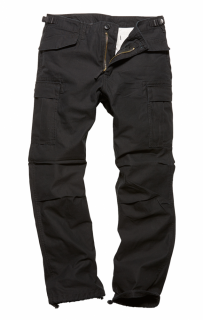 Vintage Industries hlače M65 Heavy cotton- črne