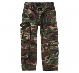 Otroške cargo hlače Brandit - Woodland