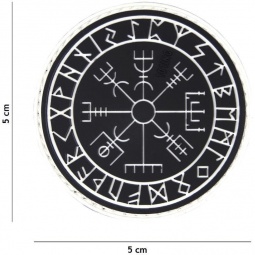 Gumiran našitek / 3D Patch - Protect shield črn