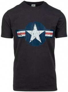 T-shirt WW II - Črna